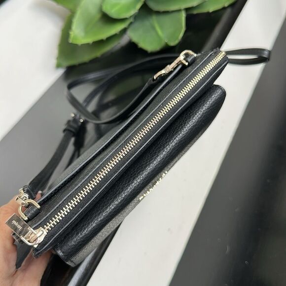 Kate Spade New York Leila genuine, leather Crossbody shoulder clutch handbag - Picture 8 of 12